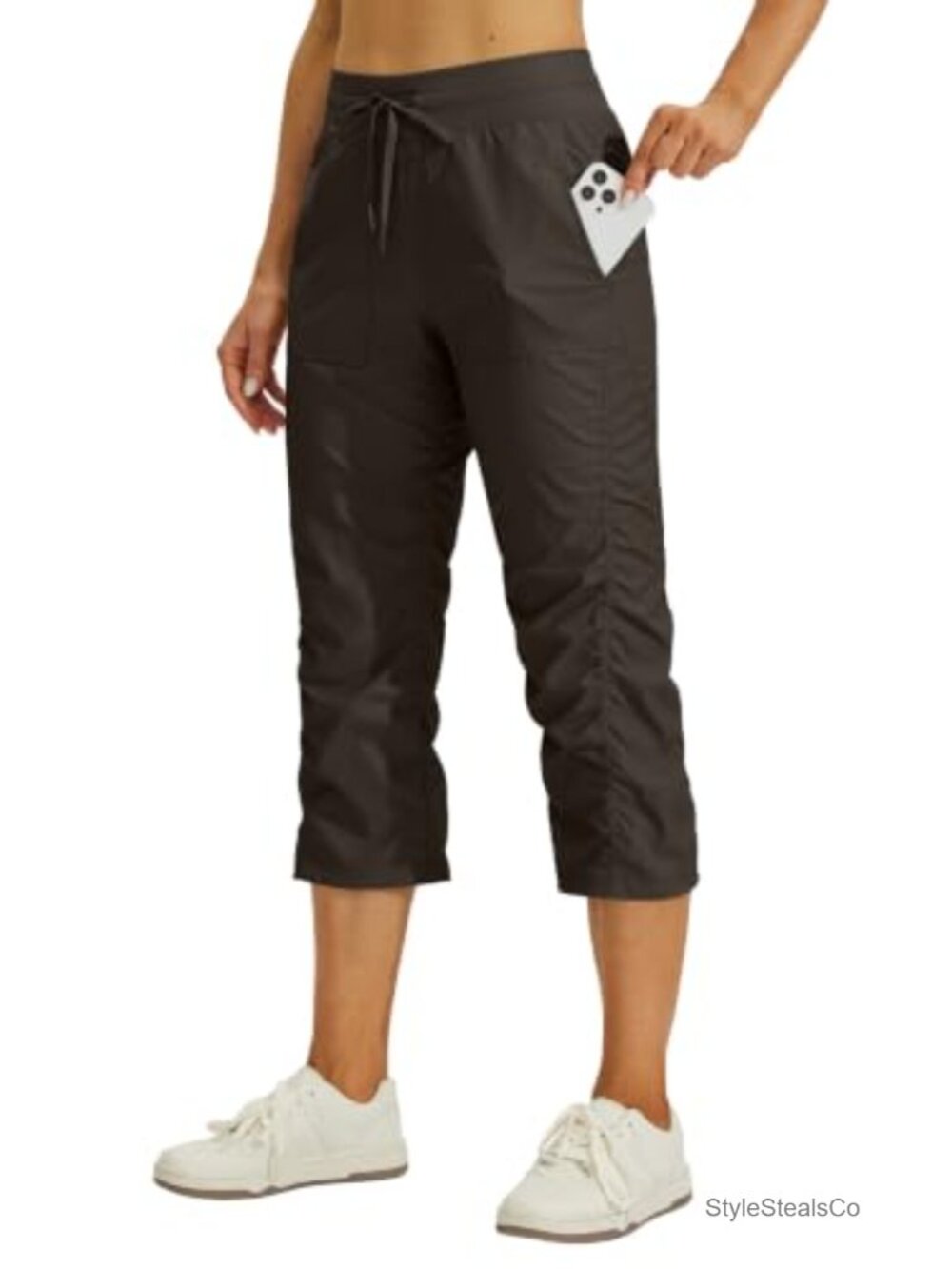 Women's Quick-Dry Hiking Capris with Pockets, Mid Rise